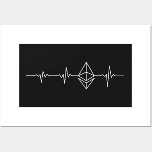 Ethereum heartbeat Posters and Art